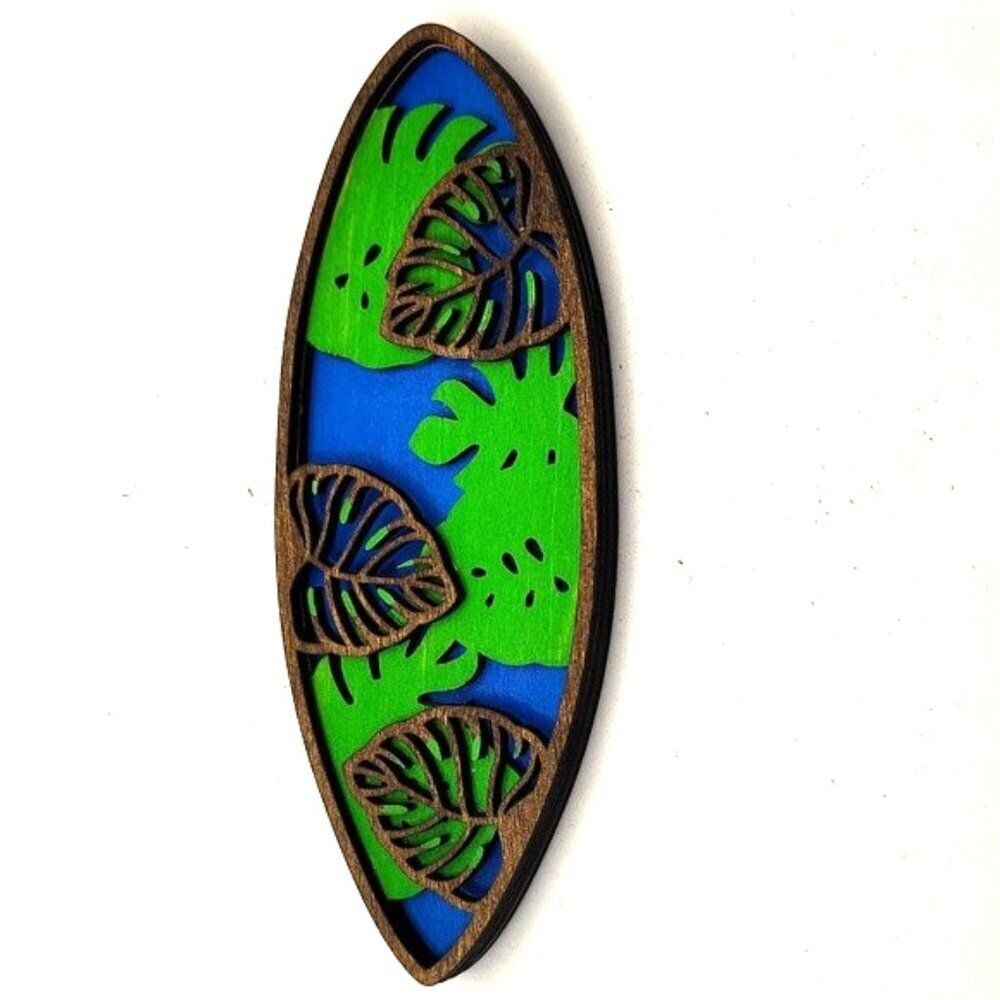 3D Laser cut multi-layered Surfboard magnet